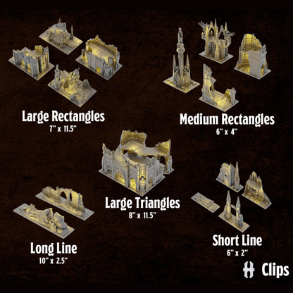 Dimensions et empreintes du terrain compétitif Warhammer 40K V11