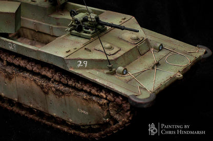 Détail de la coque et de l'armement du LVT(A)-4 (Polsten) RKX Miniatures.