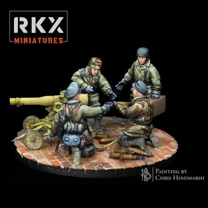 Canon sans recul LG40 Fallschirmjäger pour Bolt Action, équipe d'artillerie légère parachutiste allemande, figurines en résine impression 3D échelle 28mm 1/56 peintes par Chris Hindmarsh