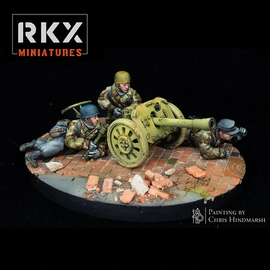 Lance-roquettes antichar Raketenwerfer 43 Püppchen pour Bolt Action, équipe de parachutistes allemands en résine impression 3D, échelle 28mm 1/56, peinture Chris Hindmarsh.