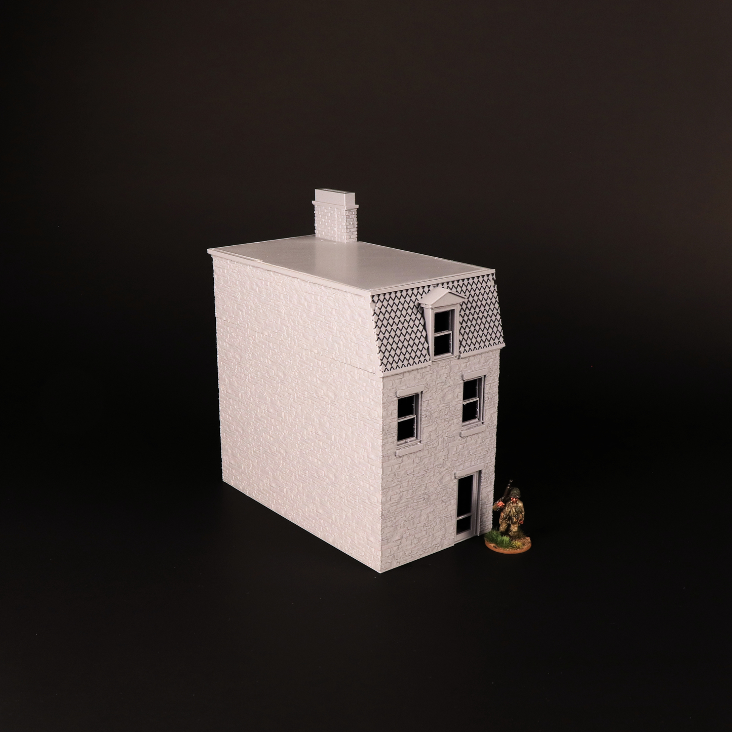 Shop House 28 mm, petite boutique de village avec vitrine pour Bolt Action et wargame historique