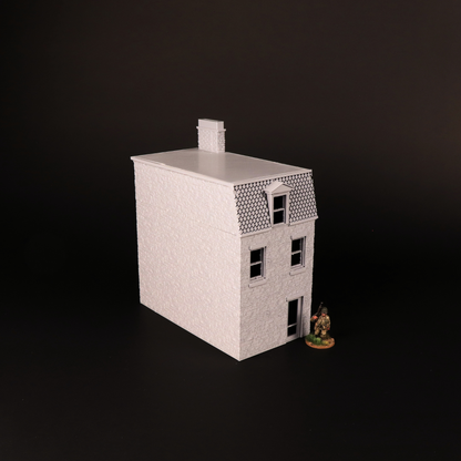 Shop House 28 mm, petite boutique de village avec vitrine pour Bolt Action et wargame historique