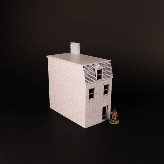 Shop House 28 mm, petite boutique de village avec vitrine pour Bolt Action et wargame historique