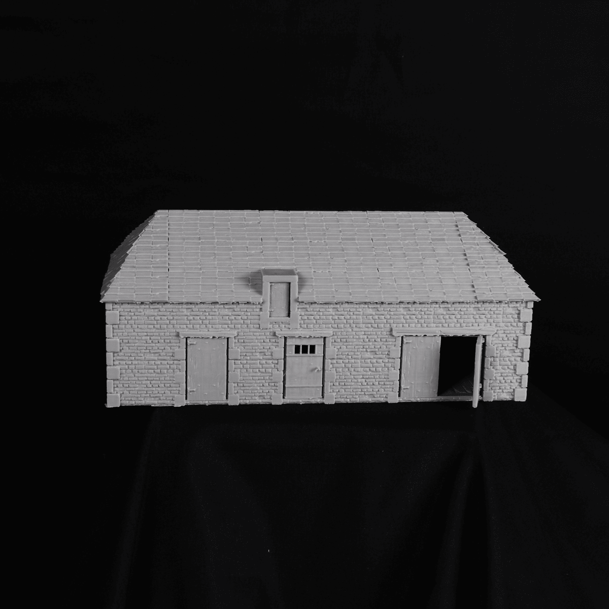 Small Stable 28 mm, petite étable en pierre pour Bolt Action et wargame historique WW2 en impression 3d