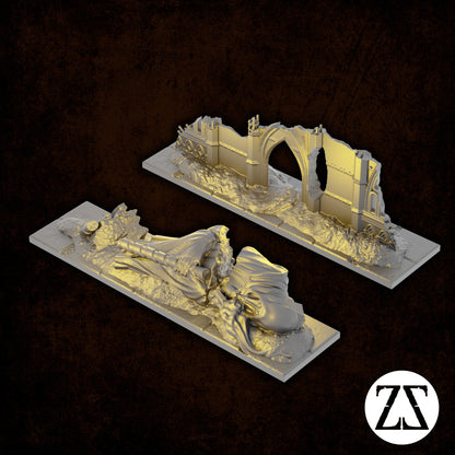 Terrain Warhammer 40K Long Line 10x2.5 pour table compétitive