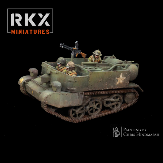 Wasp II Carrier 28 mm avec équipage britannique RKX Miniatures